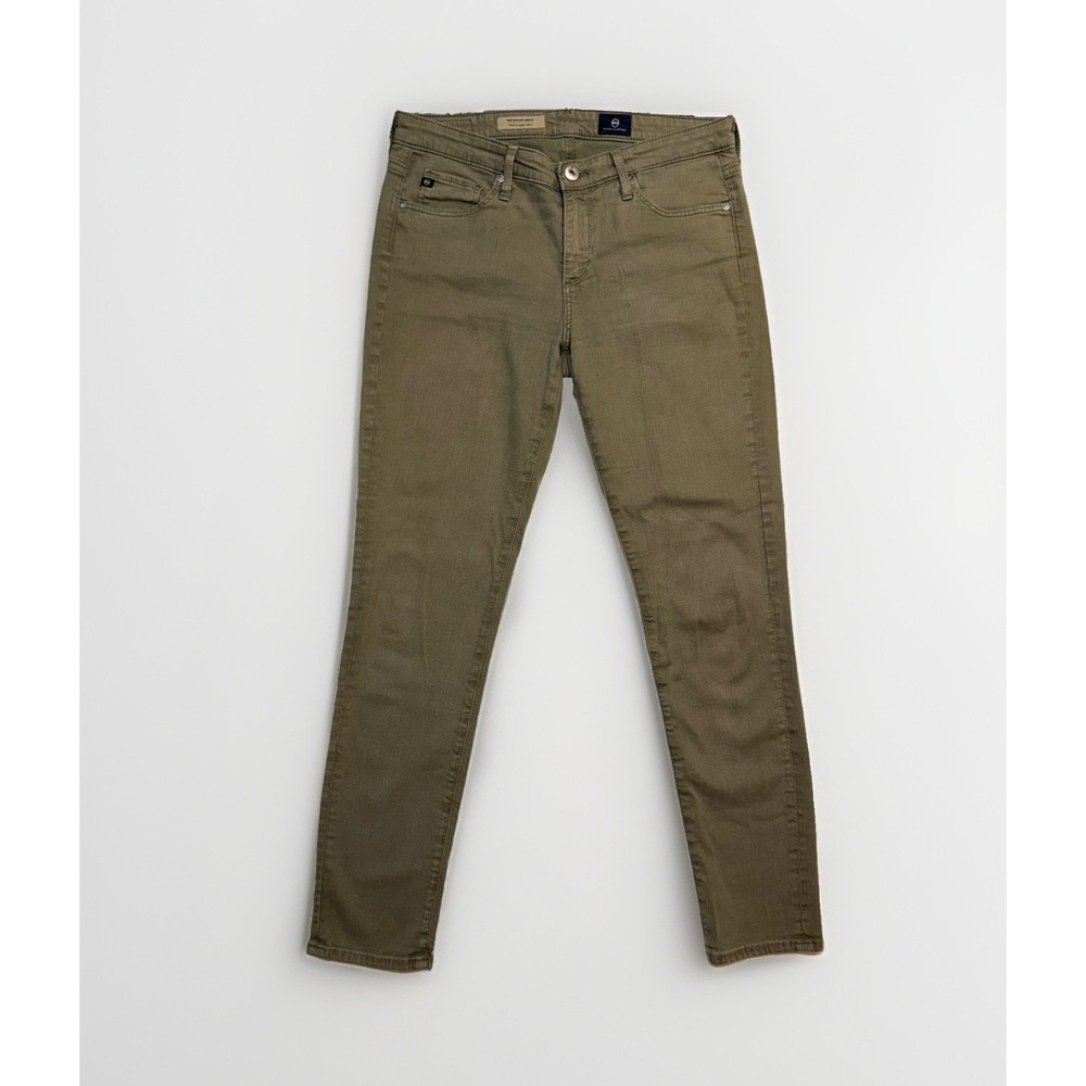 AG The Stevie Ankle Slim Straight Jeans Women's Size 27 Green Made In USA